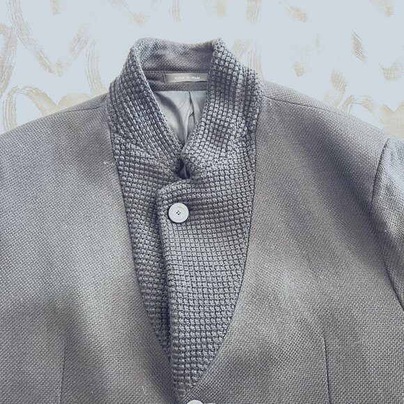 $1899 Authentic EMPORIO ARMANI Made in ITALY Men's Black 3 Buttons Blazer Sz.46R - Picture 7 of 12